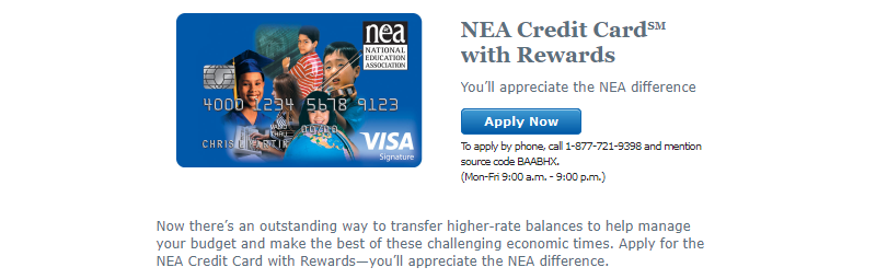 Bank of America NEA Credit Card