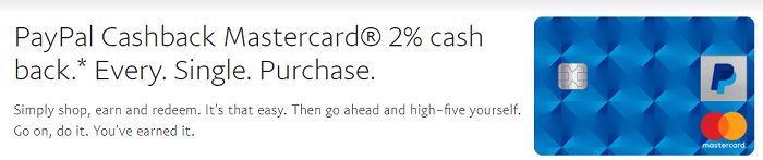 PayPal Cashback Mastercard