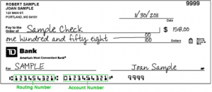 Cashing A Check At Td Bank